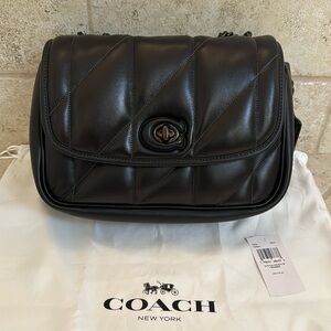 Coach Black Quilted Shoulder Bag